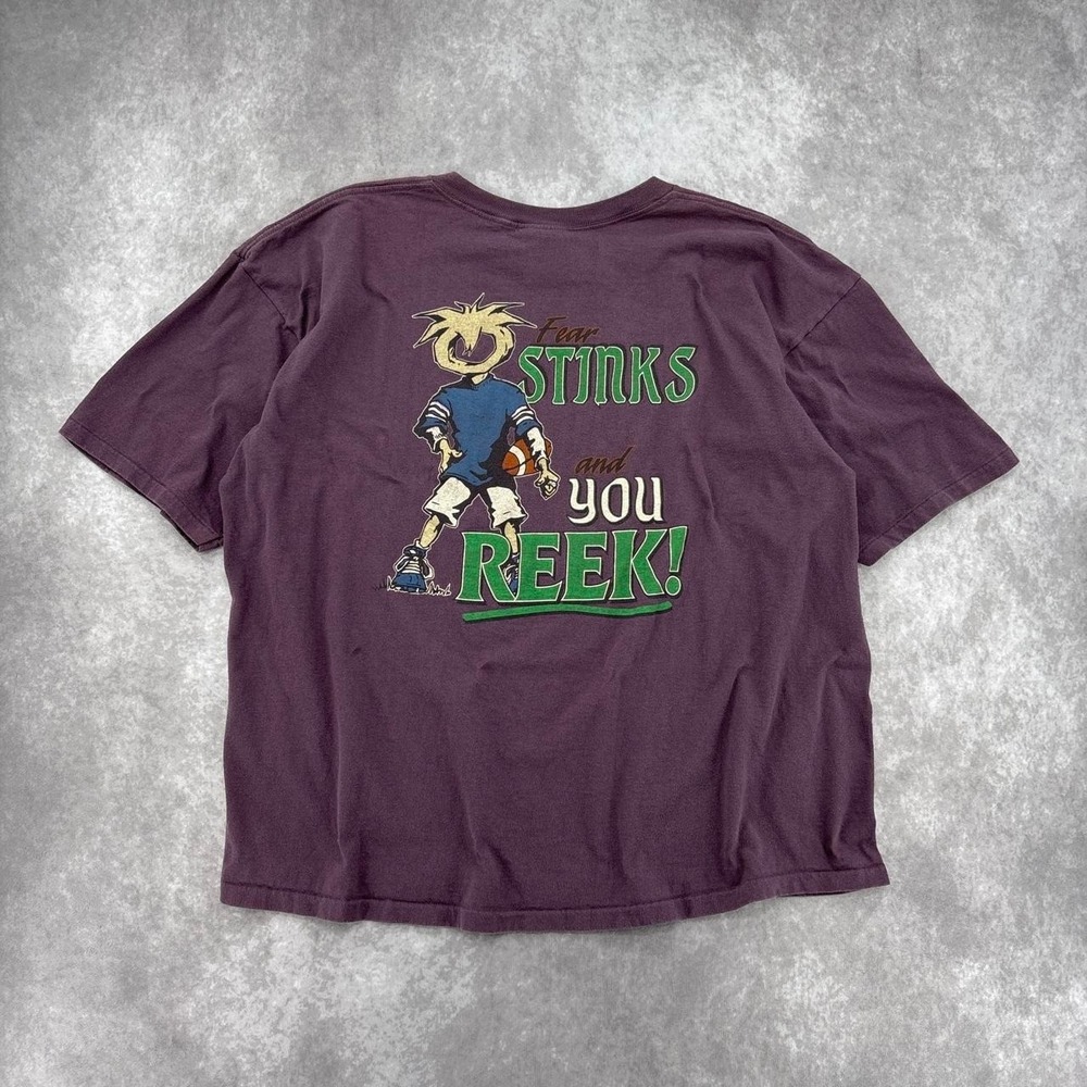 Vintage OGIO "Fear Stink And Your Reek!" Graphic Single Stitch Tee Size XXL